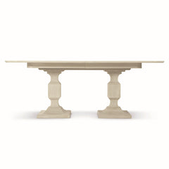 East Hampton Cerused Linen Dining Table - Ornate Home