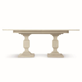 East Hampton Cerused Linen Dining Table - Ornate Home
