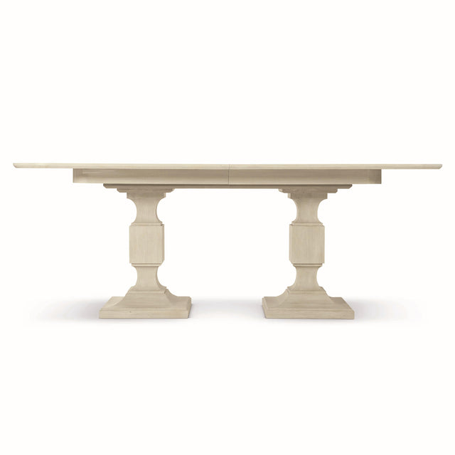 East Hampton Cerused Linen Dining Table - Ornate Home