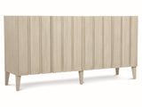 East Hampton Cerused Linen Entertainment Credenza - Ornate Home