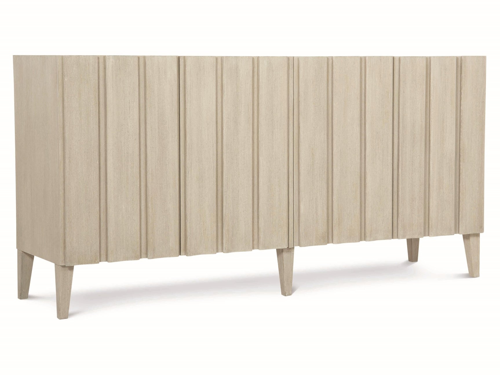 East Hampton Cerused Linen Entertainment Credenza - Ornate Home