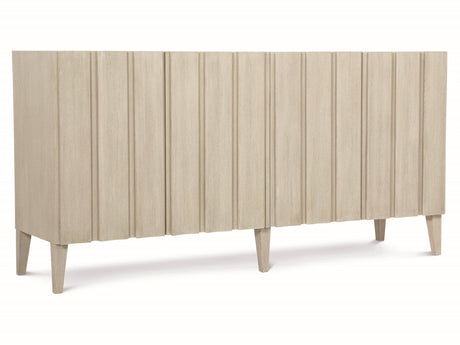 East Hampton Cerused Linen Entertainment Credenza - Ornate Home