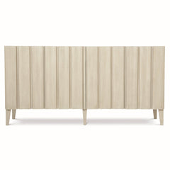 East Hampton Cerused Linen Entertainment Credenza - Ornate Home