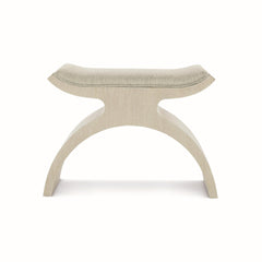 East Hampton Cerused Linen/Grey Bench - Ornate Home