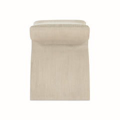 East Hampton Cerused Linen/Grey Bench - Ornate Home