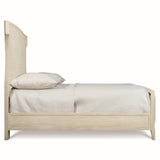 East Hampton Cerused Linen King Panel Bed - Ornate Home
