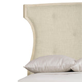 East Hampton Cerused Linen King Panel Bed - Ornate Home