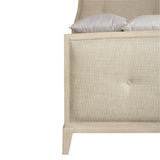 East Hampton Cerused Linen King Panel Bed - Ornate Home