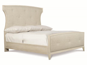 East Hampton Cerused Linen/Muted Grey Panel King Bed - Ornate Home