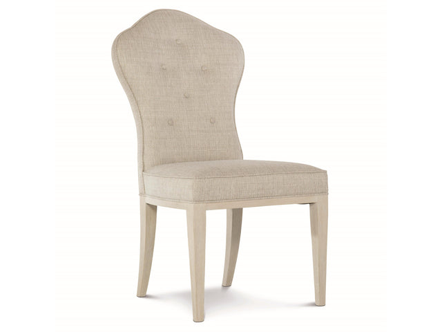 East Hampton Cerused Linen/Muted Grey Side Chair - Ornate Home