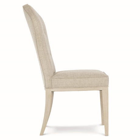 East Hampton Cerused Linen/Muted Grey Side Chair - Ornate Home