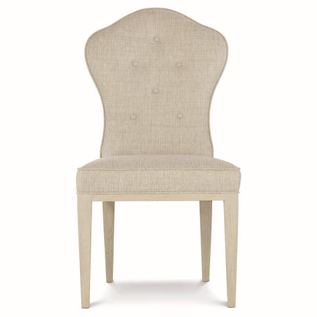 East Hampton Cerused Linen/Muted Grey Side Chair - Ornate Home
