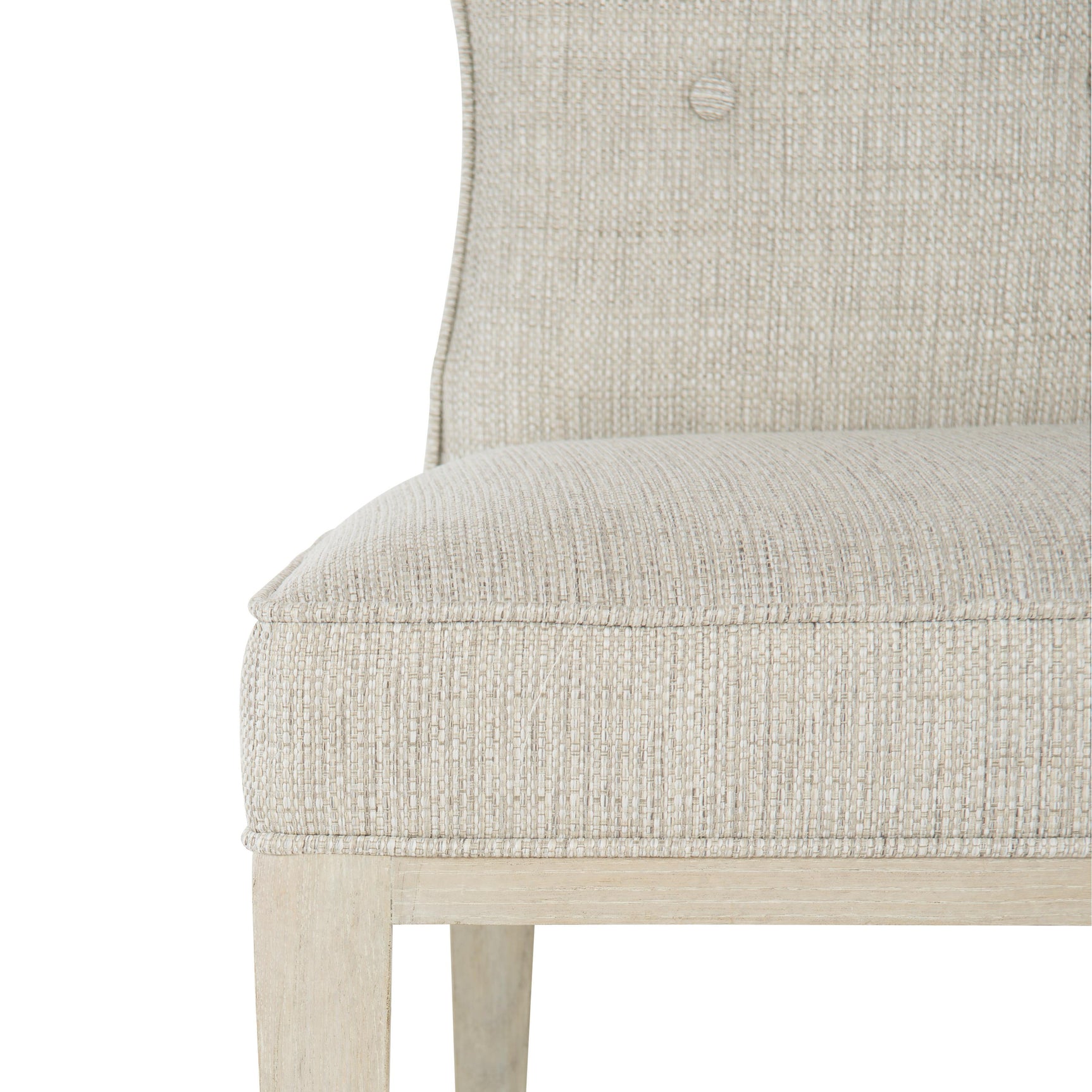 East Hampton Cerused Linen/Muted Grey Side Chair - Ornate Home