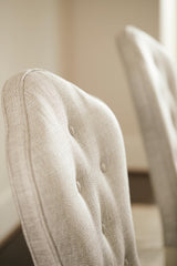 East Hampton Cerused Linen/Muted Grey Side Chair - Ornate Home