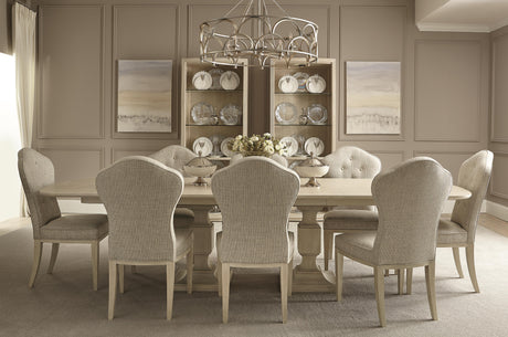 East Hampton Cerused Linen/Muted Grey Side Chair - Ornate Home