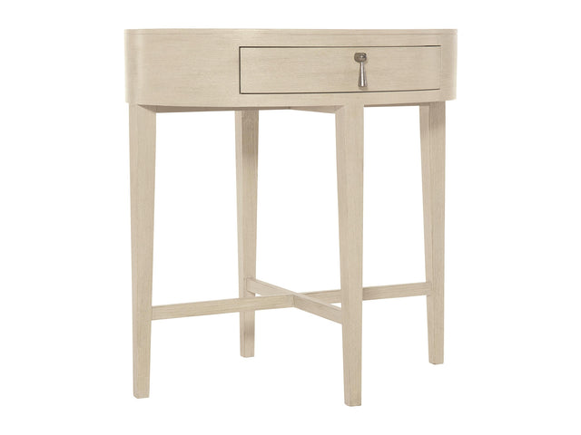East Hampton Cerused Linen Nightstand - Ornate Home