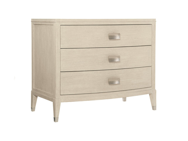 East Hampton Cerused Linen Nightstand - Ornate Home