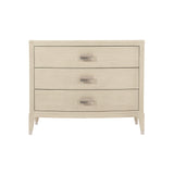 East Hampton Cerused Linen Nightstand - Ornate Home