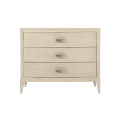 East Hampton Cerused Linen Nightstand - Ornate Home