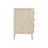 East Hampton Cerused Linen Nightstand - Ornate Home