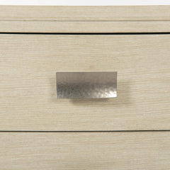 East Hampton Cerused Linen Nightstand - Ornate Home