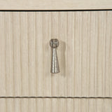 East Hampton Cerused Linen Nightstand - Ornate Home