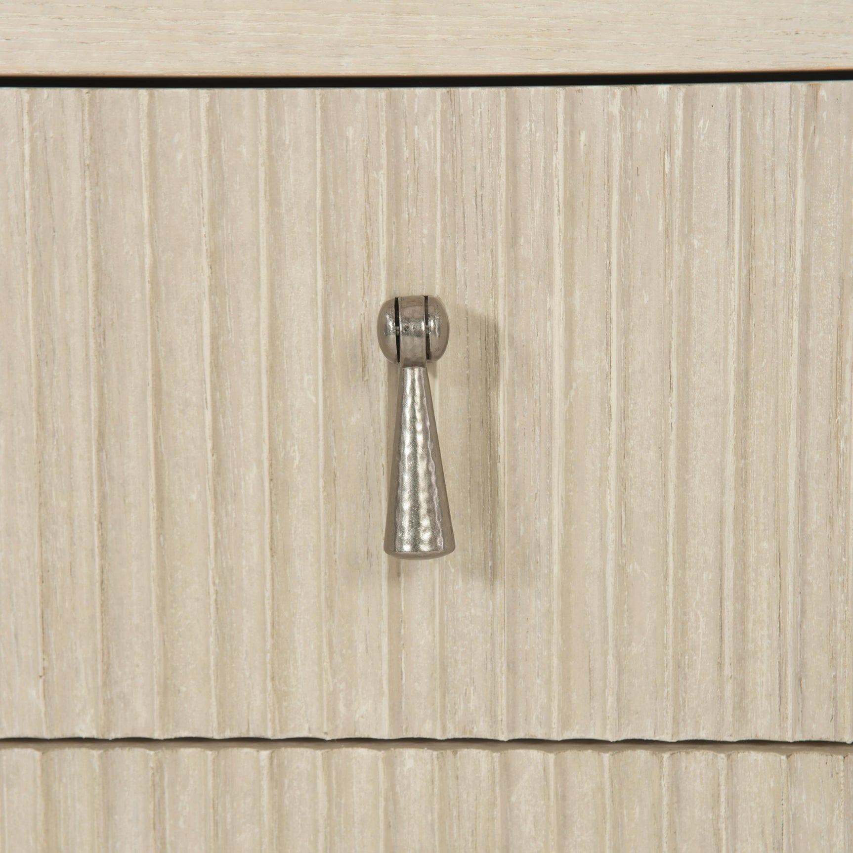 East Hampton Cerused Linen Nightstand - Ornate Home