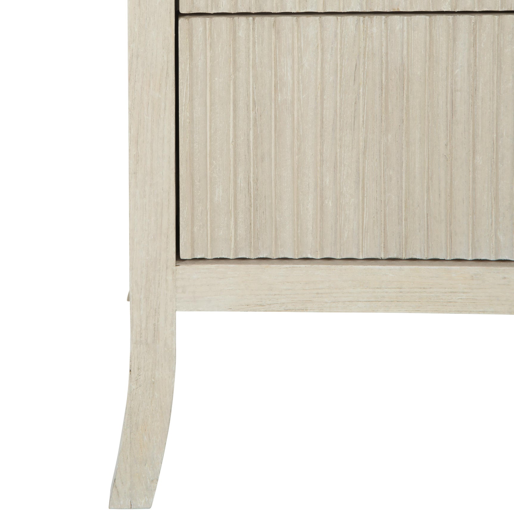 East Hampton Cerused Linen Nightstand - Ornate Home
