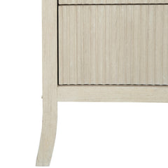 East Hampton Cerused Linen Nightstand - Ornate Home