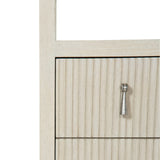 East Hampton Cerused Linen Nightstand - Ornate Home