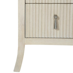 East Hampton Cerused Linen Nightstand - Ornate Home