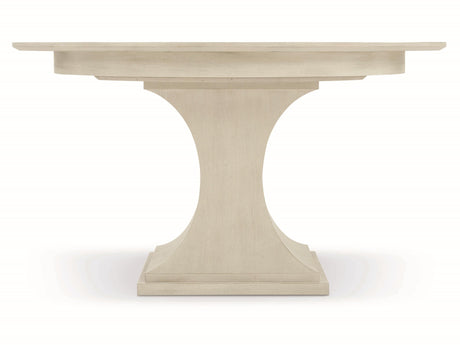 East Hampton Cerused Linen Round Dining Table - Ornate Home