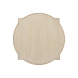 East Hampton Cerused Linen Side Table - Ornate Home