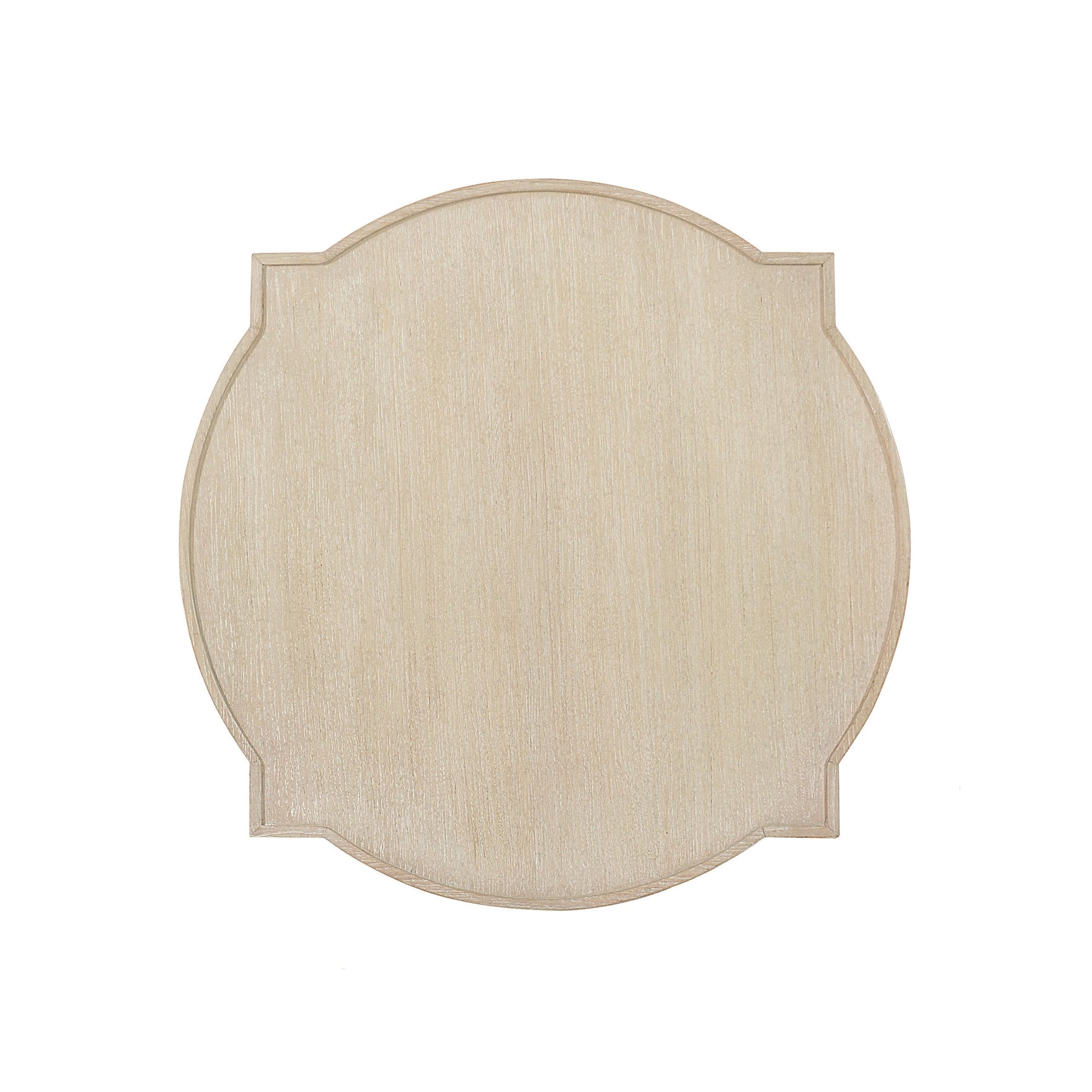 East Hampton Cerused Linen Side Table - Ornate Home