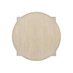 East Hampton Cerused Linen Side Table - Ornate Home