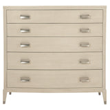 East Hampton Cerused Linen Tall Drawer Chest - Ornate Home