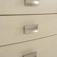 East Hampton Cerused Linen Tall Drawer Chest - Ornate Home