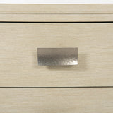 East Hampton Cerused Linen Tall Drawer Chest - Ornate Home