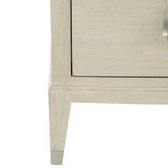 East Hampton Cerused Linen Tall Drawer Chest - Ornate Home