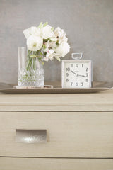 East Hampton Cerused Linen Tall Drawer Chest - Ornate Home