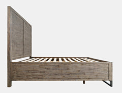 East Hampton Distressed Grey 4-Piece Queen Storage Bedroom Set - Ornate Home