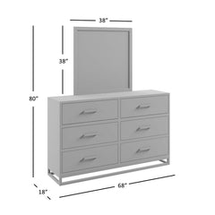 East Hampton Distressed Grey 4-Piece King Storage Bedroom Set - Ornate Home
