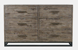 East Hampton Distressed Grey 4-Piece Queen Panel Bedroom Set - Ornate Home