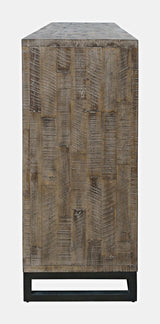 East Hampton Distressed Grey 4-Piece Queen Panel Bedroom Set - Ornate Home