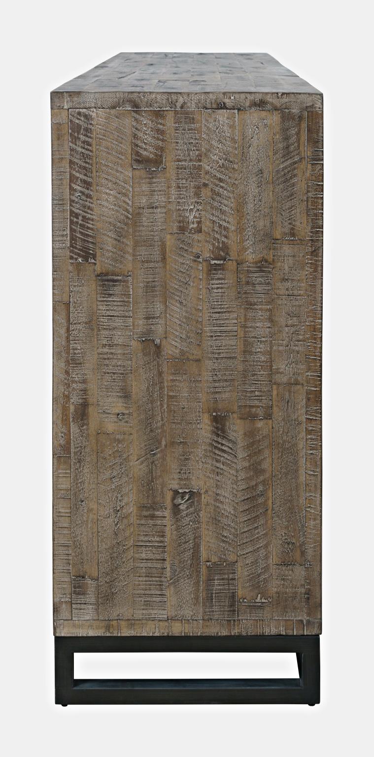 East Hampton Distressed Grey 4-Piece Queen Panel Bedroom Set - Ornate Home