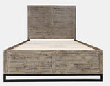 East Hampton Distressed Grey 4-Piece Queen Panel Bedroom Set - Ornate Home
