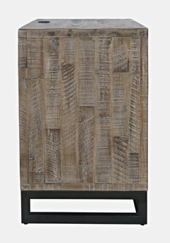 East Hampton Distressed Grey 4-Piece Queen Storage Bedroom Set - Ornate Home