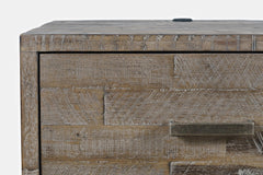 East Hampton Distressed Grey 4-Piece Queen Storage Bedroom Set - Ornate Home