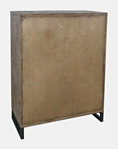 East Hampton Distressed Grey 5-Piece King Panel Bedroom Set - Ornate Home