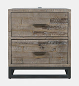 East Hampton Distressed Grey 5-Piece Queen Storage Bedroom Set - Ornate Home